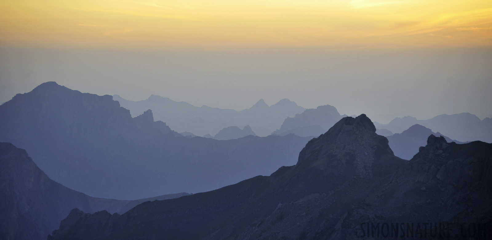 Sonnenuntergang auf 2840 m über Meer 